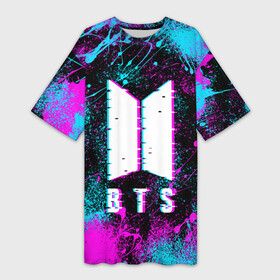 Платье-футболка 3D НЕОНОВЫЙ БТС  NEON BTS: в Ухте,  |  | army | bangtanboys | bts | btsarmy | jhope | jimin | jiminv | jin | jungkook | kimtaehyung | kpop | permission to dance | rm | suga | taehyung | бтс | ви | джейхоуп | джин | кпоп | намджун | сокджин | тэхен | хосок | чимин | чонгук | шуга | юнги