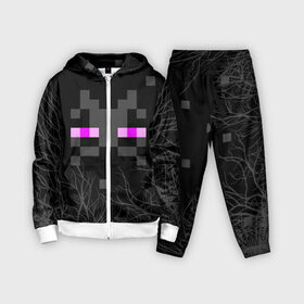 Детский костюм 3D с принтом ЭНДЕРМЕН МАЙНКРАФТ   MINECRAFT в Ухте,  |  | Тематика изображения на принте: 2022 | block | creeper | cube | minecraft | piggy | pixel | tnt | блок | гаст | геометрия | дед мороз | крафт | крипер | кубики | майнкрафт | новогодний minecraft | новогодний майнкрафт | новый год | пиксели | санта клаус | свинья | тнт