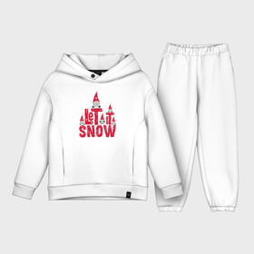 Детский костюм хлопок Oversize Let it snow   пусть идет снег.: в Ухте,  |  | christmas | gnomes | let it snow | new year | red caps | winter | гномы | зима | красные колпаки | новый год | пусть идет снег | рождество