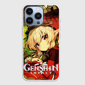 Чехол для iPhone 13 Pro с принтом Кли   искорка из Genshin Impact в Ухте,  |  | genshin impact | аниме | видеоигры | вспышки | геншин импект | девочка в красном | кли | рыцарь искорка | ускользающее солнце