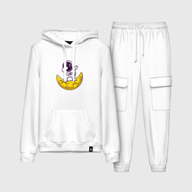 Женский костюм хлопок (с толстовкой) Космонавт танцует на кусочке сыра: в Ухте,  |  | астронавт | детская | детям | космонавт | космонавтика | космос | луна | скафандр | сыр | танцы