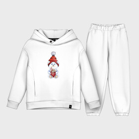 Детский костюм хлопок Oversize с принтом Медвежонок новогодний 2022 в Ухте,  |  | 2022 | медвежонок | новогодний | новый год | рождество