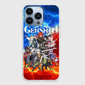 Чехол для iPhone 13 Pro с принтом HEROES GENSHIN IMPACT ОГНЕННЫЕ МОЛНИИ в Ухте,  |  | Тематика изображения на принте: genshin impact | heroes genshi | альбедо | барбара | беннет | бэй доу | венти | гань юй | джинн | дилюк | диона | кли | кэ цин | кэйа | лиза | мона | нин гуан | ноэль | путешественник | рэйзор | сахароза | син цю | синь янь