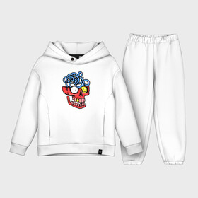 Детский костюм хлопок Oversize с принтом Brain convolutions в Ухте,  |  | brain | convolutions | eyes | hype | skull | smile | teeth | глаза | зубы | извилины | мозг | пасть | улыька | хайп | череп