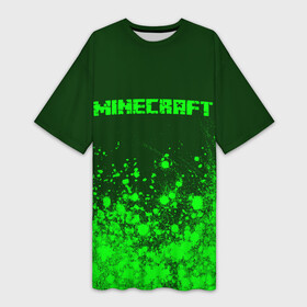 Платье-футболка 3D MINECRAFT  Краски: в Ухте,  |  | craft | creeper | dungeons | game | games | logo | mine | minecraft | miner | zombie | данжен | зомби | игра | игры | краска | краски | крафт | крипер | лого | логотип | майкрафт | майн | майнкрафт | символ