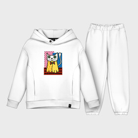 Детский костюм хлопок Oversize с принтом Ромеро Б. Кот в Ухте,  |  | britto | cat | cubism | graffiti | pop art | romero | бритто | граффити | кот | кубизм | ромеро