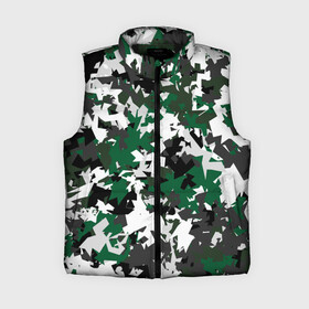 Женский жилет утепленный 3D Зелено черный камуфляж: в Ухте,  |  | камуфляж | клуб | краснодар | милитари | патерн | фк | футбол | футбольный