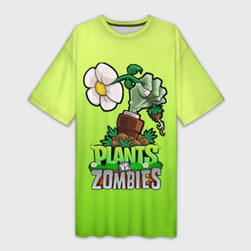 Платье-футболка 3D с принтом Plants vs. Zombies зомбо рука в Ухте,  |  | Тематика изображения на принте: plants vs zombies | зомби | игра | компьютерная игра | против | растения | растения против зомби