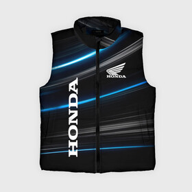 Женский жилет утепленный 3D с принтом Honda  Хонда. в Ухте,  |  | honda | sport | авто | автомобиль | бренд | марка | спорт | хонда