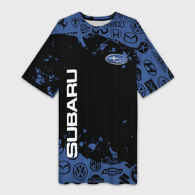 Платье-футболка 3D с принтом [Subaru]  Авто спорт лого в Ухте,  |  | auto | subaru | авто | автомобиль | бренд | марка | машины | субару