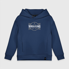 Детское худи Oversize хлопок с принтом Wrestling серая звезда в Ухте, френч-терри — 70% хлопок, 30% полиэстер. Мягкий теплый начес внутри —100% хлопок | боковые карманы, эластичные манжеты и нижняя кромка, капюшон на магнитной кнопке | Тематика изображения на принте: uww | wrestling | борец | борьба | реслер | реслинг | рестлер | рестлинг | спорт | спортсмен