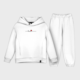 Детский костюм хлопок Oversize с принтом ЛИНИЯ ЛЮБВИ | LОVE в Ухте,  |  | day | heart | love | romantic | valentine | valentines | амур | валентина | влюбленные | влюбленных | всех | день | линия | любовь | романтика | романтичность | святого | сердечки | сердечко | сердце