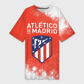 Платье-футболка 3D с принтом ATLETICO MADRID  Брызги в Ухте,  |  | atletico | club | footbal | logo | madrid | paint | атлетико | брызги | знак | клуб | краска | логотип | логотипы | мадрид | символ | символы | форма | футбол | футбольная | футбольный