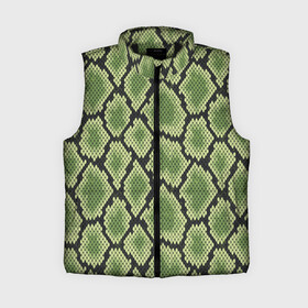 Женский жилет утепленный 3D Шкура рептилии: в Ухте,  |  | динозавр | змея | крокодил | чешуя | ящер | ящерица