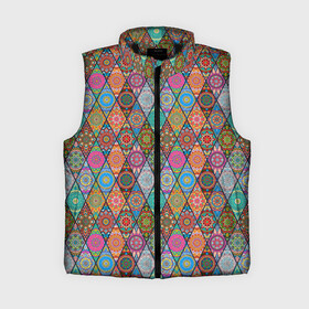 Женский жилет утепленный 3D Мандалы Текстура: в Ухте,  |  | орнамент | печворк | текстура | узор | хиппи