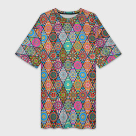 Платье-футболка 3D Мандалы Текстура: в Ухте,  |  | орнамент | печворк | текстура | узор | хиппи