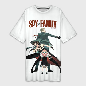Платье-футболка 3D с принтом Spy Family в Ухте,  |  | family | spy | прикрытие | семья | телепат | шпионы