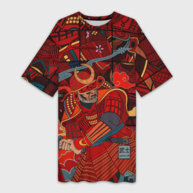 Платье-футболка 3D Инстинкт Самурая: в Ухте,  |  | japan | sakura | samurai | графика | сакура | самурай | стиль | стрела | япония