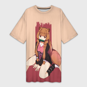 Платье-футболка 3D с принтом Raccoon andTanuki в Ухте,  |  | anime | iwatani | naofumi | naofumi iwatani | raphtalia | shield hero | the rising | the rising of the shield hero | аниме | восхождение героя щита | герои | грасс | иватани | наофуми | наофуми иватани | рафталия | садина