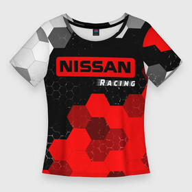 Женская футболка 3D Slim НИССАН  Racing  Графика: в Ухте,  |  | auto | logo | moto | nissan | racing | symbol | авто | автомобиль | гонки | знак | лого | логотип | логотипы | марка | машина | мото | ниссан | символ | символы | соты