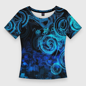 Женская футболка 3D Slim с принтом Fashion pattern 2078 в Ухте,  |  | abstraction | circle | fashion | pattern | абстракция | круг | мода | узор