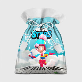 Подарочный 3D мешок JANET ДЖАНЕТ ПРЫГАЕТ ПО НОТАМ: в Ухте, 100% полиэстер | Размер: 29*39 см | brawl | brawl stars | brawlstars | brawl_stars | janet | бравлстарс | джанет | хроматический боец