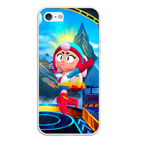 Чехол для iPhone 5/5S матовый с принтом JANET BRAWLSTARS ДЖАНЕТ в Ухте, Силикон | Область печати: задняя сторона чехла, без боковых панелей | brawl | brawl stars | brawlstars | brawl_stars | janet | бравлстарс | джанет | хроматический боец