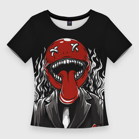 Женская футболка 3D Slim Призрачный смайл: в Ухте,  |  | монстр | призрак | смайл | смайл призрак | смайлик