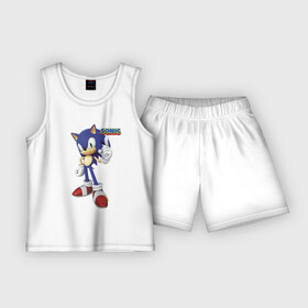 Детская пижама с шортами хлопок с принтом Sonic  Hedgehog  Video game в Ухте,  |  | ears | eyes | finger | gloves | hedgehog | muzzle | shoes | smile | sonic | video game | башмаки | видеоигра | глаза | ёж | мордочка | палец | перчатки | соник | улыбка | уши