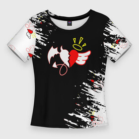 Женская футболка 3D Slim с принтом Payton Moormeier  сердце в Ухте,  |  | payton | payton moormeie | pytn | rose | блогер | знаменитость | пейтон | пейтон моормиер | тиктоенр