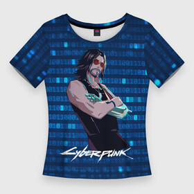 Женская футболка 3D Slim с принтом Johnny Джонни  Cyberpunk2077 в Ухте,  |  | 2077 | cyberpunk | cyberpunk 2077 | jognny | night city | vi | ви | джони | джонни | кибер | киберпанк | найтсити | панк