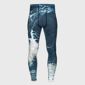 Мужские тайтсы 3D с принтом Texture of dark waves в Ухте,  |  | wave | вода | водоём | волны | море | текстура | текстура волн