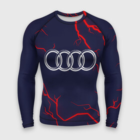 Мужской рашгард 3D с принтом Символ AUDI на фоне грозы в Ухте,  |  | audi | auto | logo | moto | quattro | sport | symbol | авто | автомобильные | ауди | кватро | лого | логотип | логотипы | марка | молния | мото | символ | спорт | шильдик