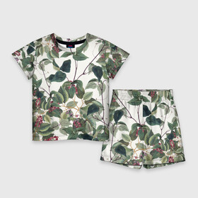 Детский костюм с шортами 3D с принтом Цветы Долихоса в Ухте,  |  | flowers | букет | природа | растение | флора | цветы