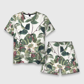 Мужской костюм с шортами 3D с принтом Цветы Долихоса в Ухте,  |  | flowers | букет | природа | растение | флора | цветы