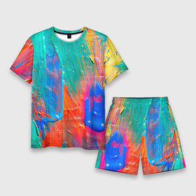 Мужской костюм с шортами 3D с принтом Мазки масляной краски  Абстракция  Oil Paint Strokes  Abstraction в Ухте,  |  | Тематика изображения на принте: abstraction | color | paint | stroke | texture | абстракция | краска | мазок | текстура | цвет