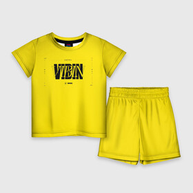 Детский костюм с шортами 3D с принтом FORTNITE VIBIN в Ухте,  |  | Тематика изображения на принте: fortnite | vibin | вайбин | вибин | глава 3 | лето | новая глава | сезон 3 | фортнайт
