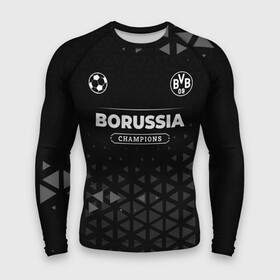 Мужской рашгард 3D с принтом Borussia Champions Uniform в Ухте,  |  | Тематика изображения на принте: borussia | club | football | logo | paint | боруссия | брызги | клуб | краска | лого | мяч | символ | спорт | форма | футбол | футболист | футболисты | футбольный