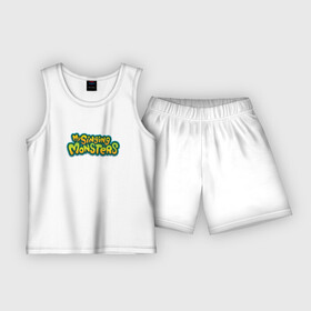 Детская пижама с шортами хлопок с принтом My singing monsters в Ухте,  |  | monsters | my singing monsters | my singings monsters | мои поющие монстры | поющие монстры