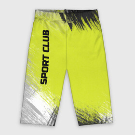 Велосипедки 3D с принтом Sports club gray green pattern в Ухте,  |  | pattern | sports club | зеленый неоновый | пятна краски | серый | спорт | спортивный | спотривный клуб | черный