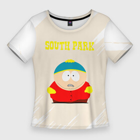 Женская футболка 3D Slim с принтом картман южный парк в Ухте,  |  | south park | sp | батерс | баттерс | гарисон | енот | кайл брофловски | картман | кеннет | кенни | маки | макки | маккормик | марш | мистер | мистереон | мультфильм | полотенчик | ренди | саус парк | сауспарк