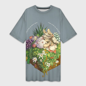 Платье-футболка 3D Наначи и Митти из аниме Made in Abyss: в Ухте,  |  | anime | made in abyss | made in abyss аниме | made in abyss наначи | nanachi | riko | нанати | наначи | рико | рожденный в бездне | сделано в бездне | созданный в бездне