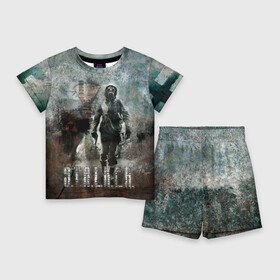Детский костюм с шортами 3D с принтом Stalker игра в Ухте,  |  | chornobyl | game | pc | pripyat | radioative | shooter | stalker | зона | игра | меченый | пк | припять | радиация | сталкер | стрелок | чернобыль | шутер