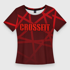 Женская футболка 3D Slim CROSSFIT  КРАСНЫЕ ЛИНИИ: в Ухте,  |  | crossfit | mma | sport | sports | training | ufc | бодибилдинг | единоборства | кикбоксинг | кроссфит | мастер спорта | мма | самбо | смешанные | спорт | спортивные | тренировки | физра