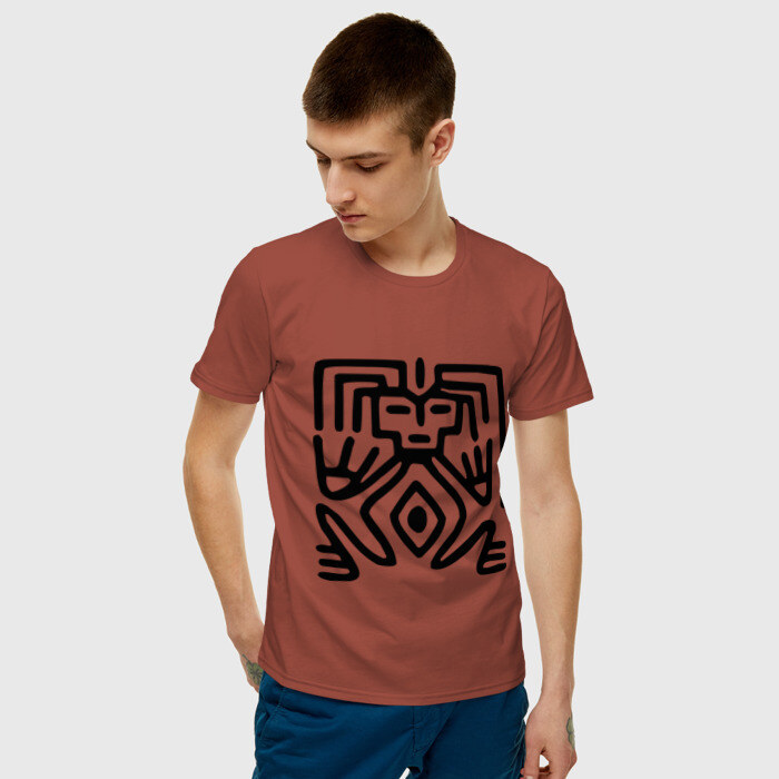 Мужская футболка хлопок Бабуин фото