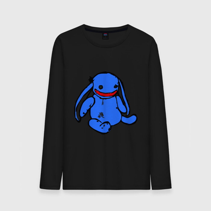 Мужской лонгслив хлопок Смешной заяц фото