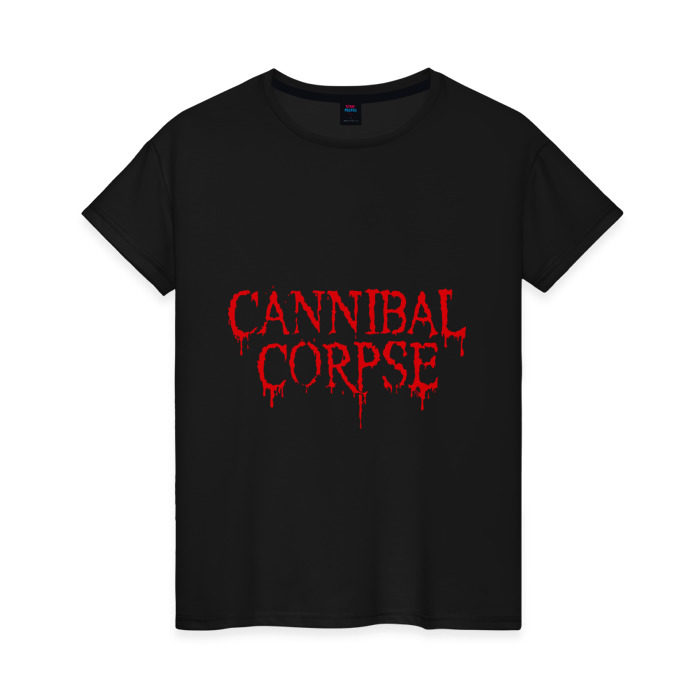 Женская футболка хлопок Cannibal Corpse фото