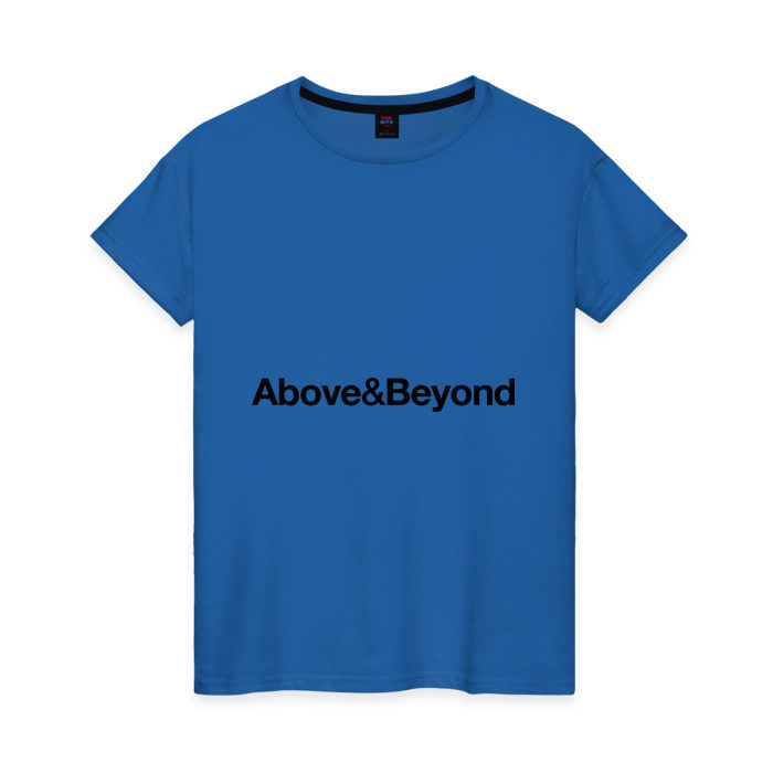 Женская футболка хлопок Above Beyond фото