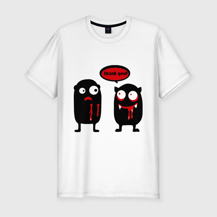 Мужская футболка премиум Potato vampire фото