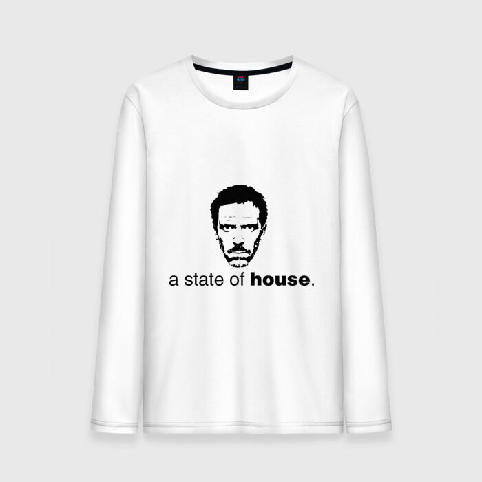 Мужской лонгслив хлопок A state of House фото